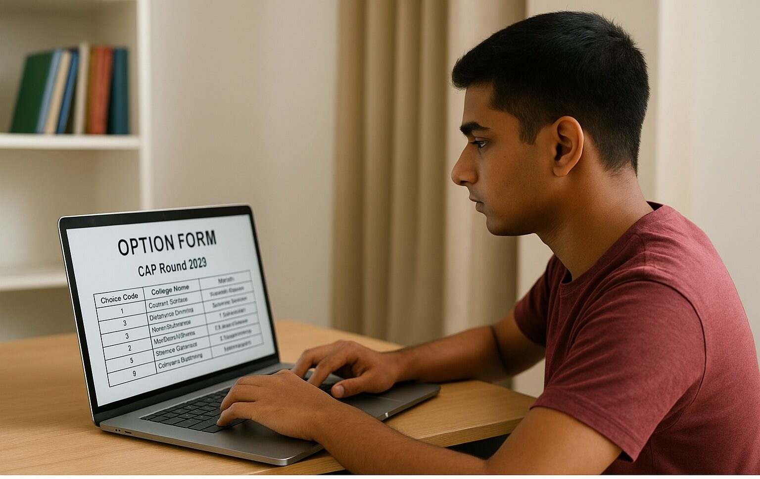 Institute Level Option Form filling for 2025